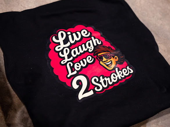 Adults live laugh love 2 strokes hoodies
